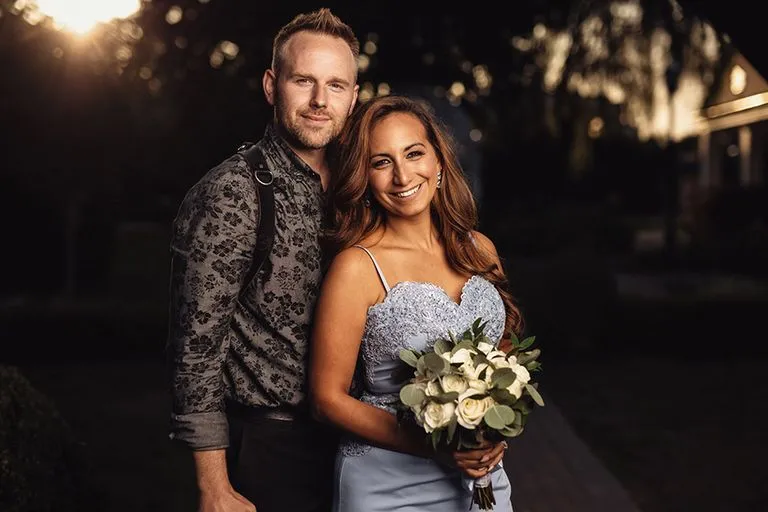 Jesse and Maria Rinka at a Westchester wedding venue