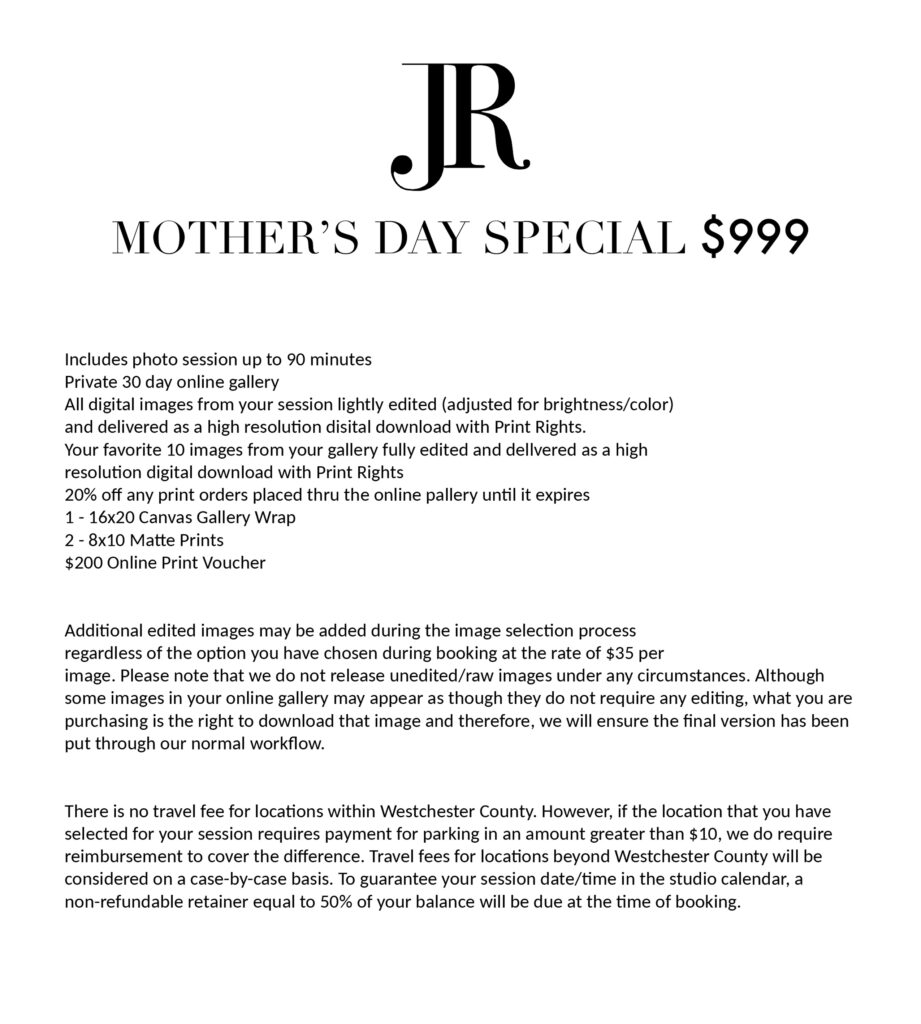 Mother's Day Pricing